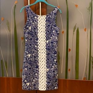Lily Pulitzer blue and white dress